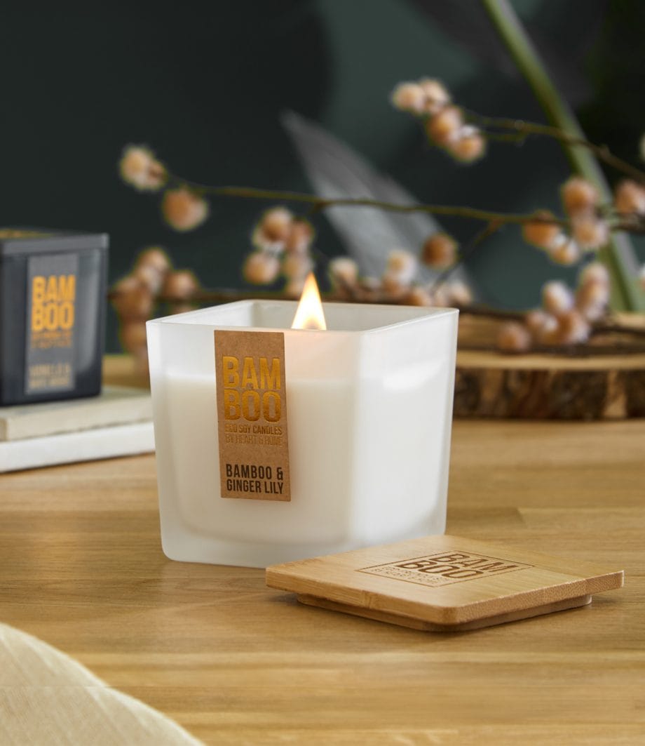 Bamboo & Ginger Lily - Bamboo Large Jar Candle