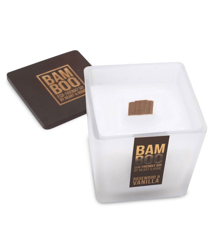 Rosewood & Vanilla - Bamboo Large Jar Candle