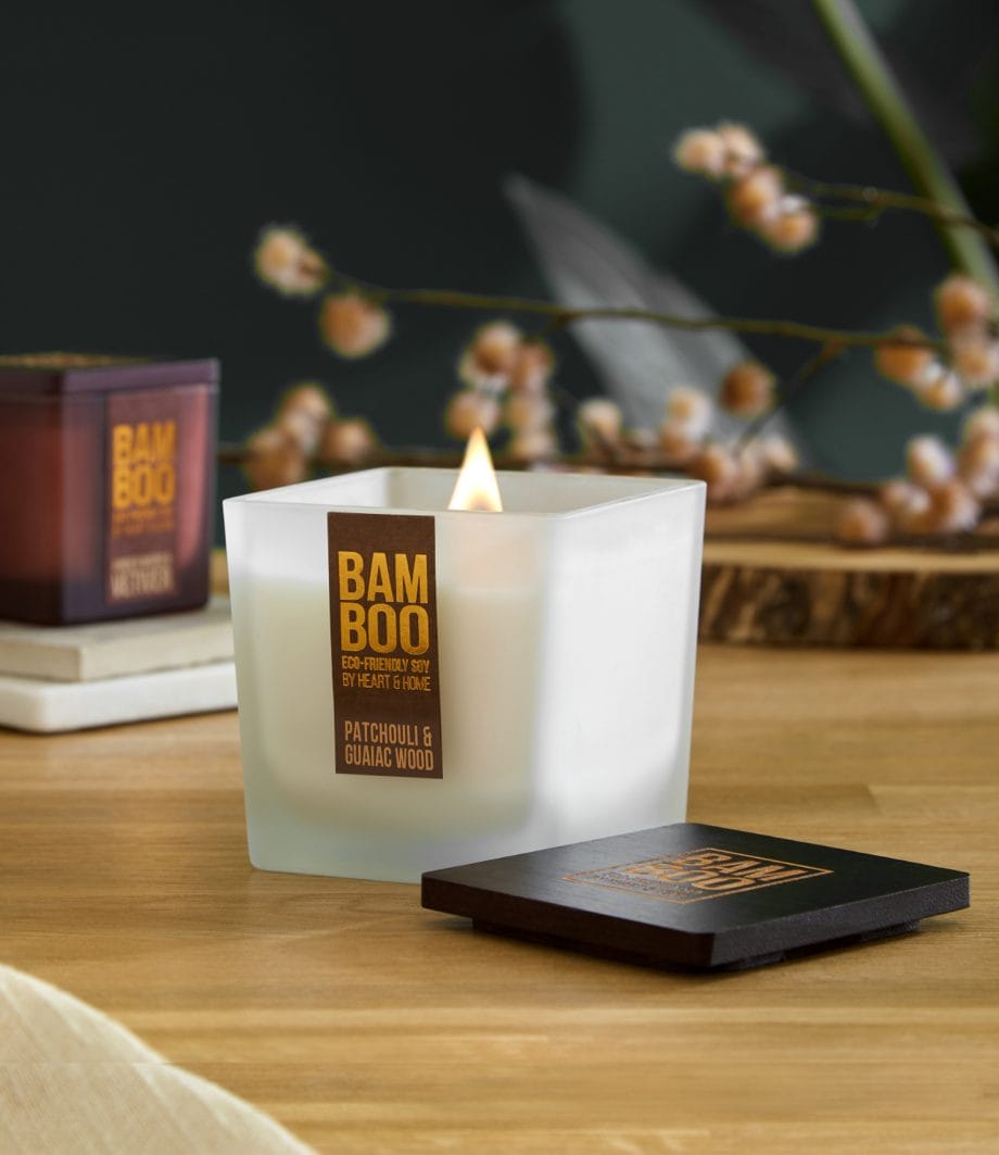 Patchouli & Guaiac Wood - Bamboo Large Jar Candle