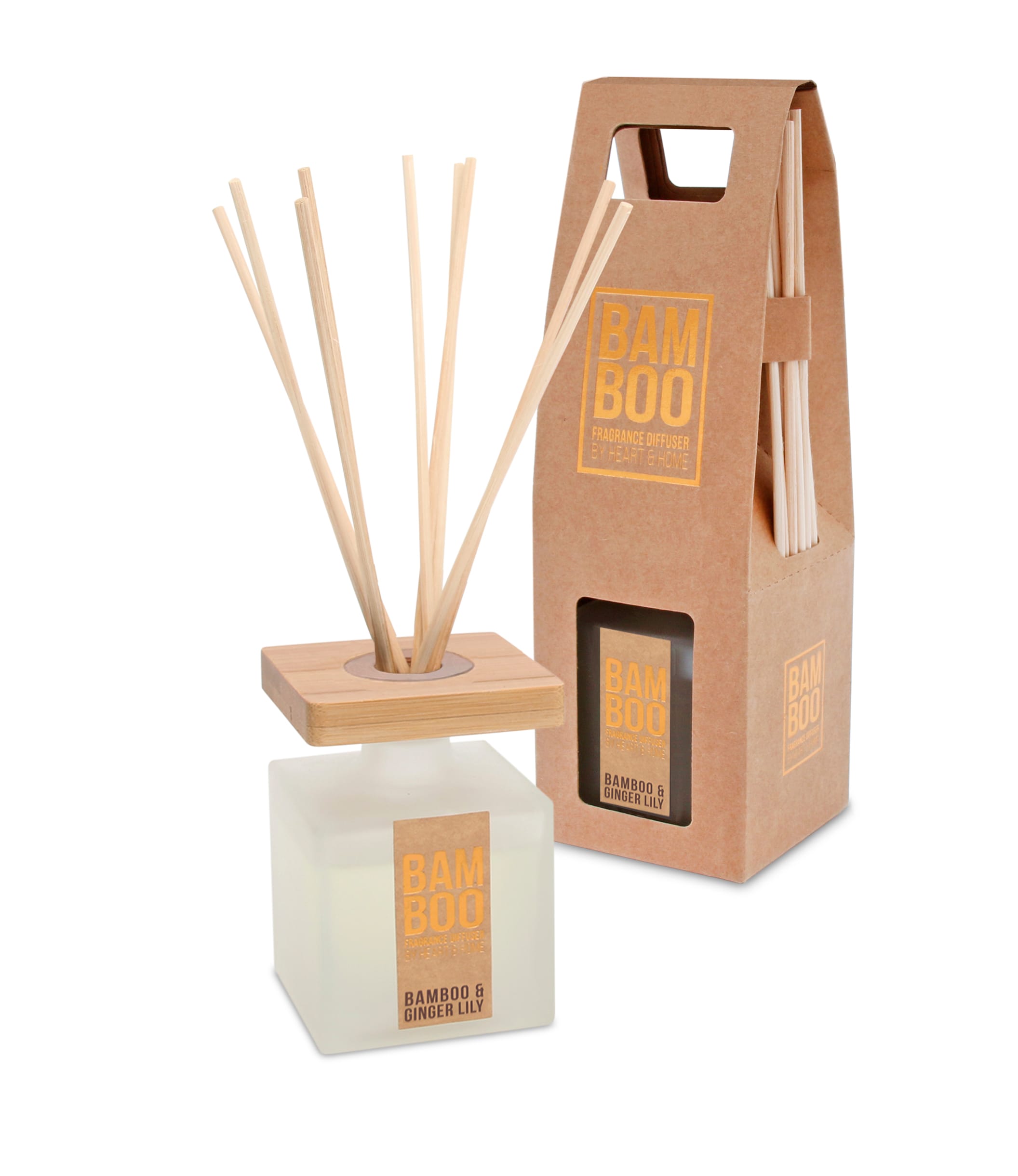 Bamboo Fragrance Diffuser - Bamboo and Ginger Lily by Heart & Home