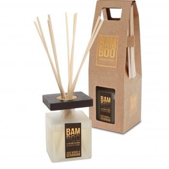 Oud Wood & Geranium - Bamboo Fragrance Diffuser