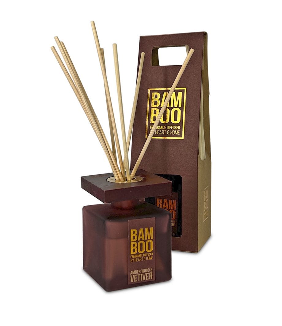 Amber Wood & Vetiver - Bamboo Fragrance Diffuser