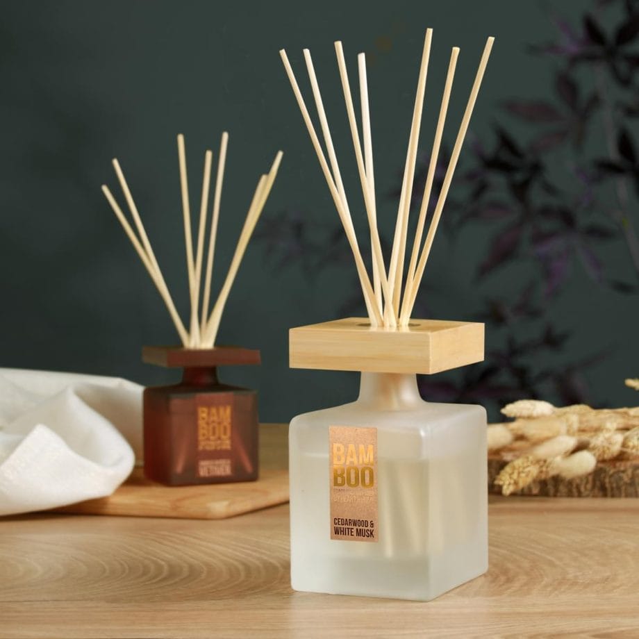 Cedarwood & White Musk - Large Bamboo Fragrance Diffuser