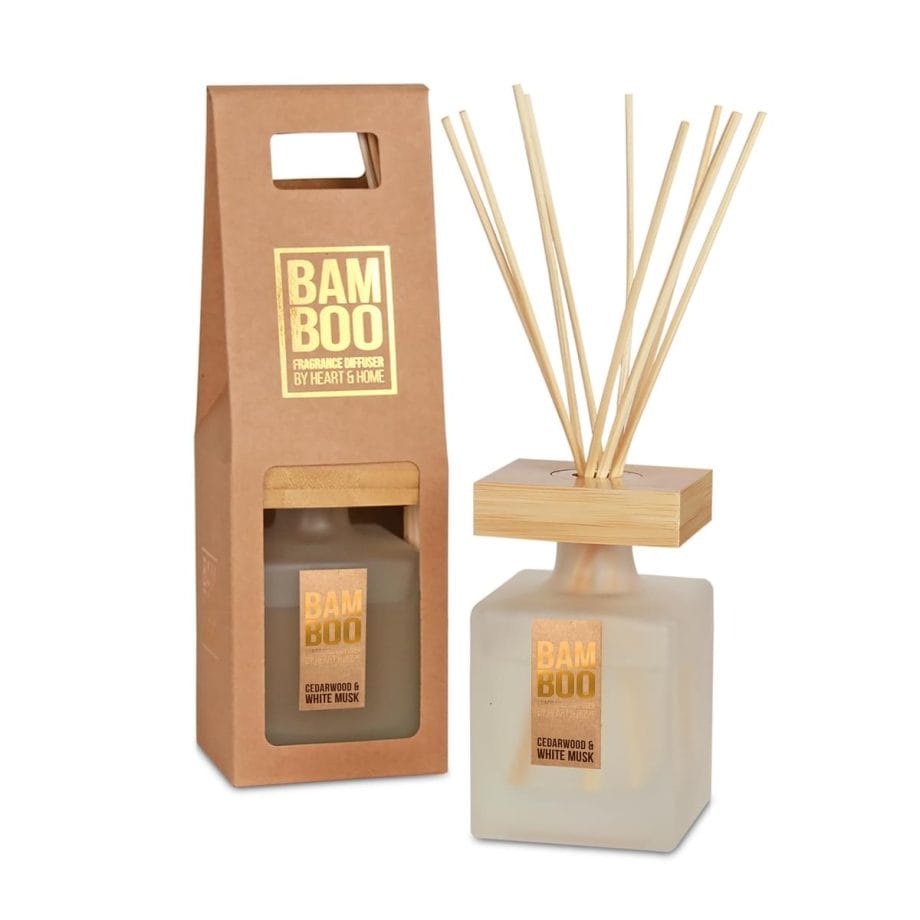 Cedarwood & White Musk - Large Bamboo Fragrance Diffuser