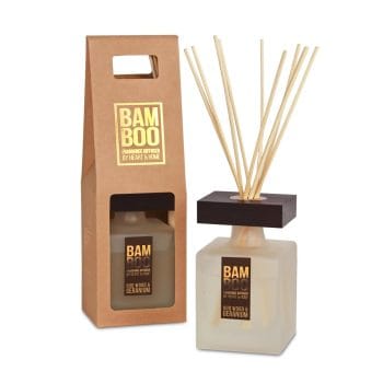 Oud Wood & Geranium - Large Bamboo Fragrance Diffuser