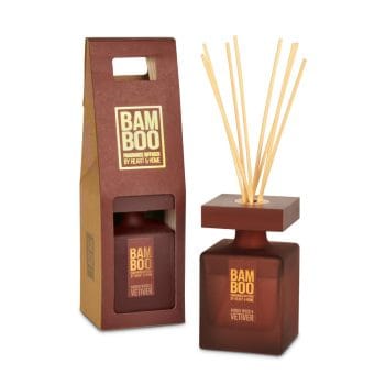 Amber Wood & Vetiver - Large Bamboo Fragrance Diffuser