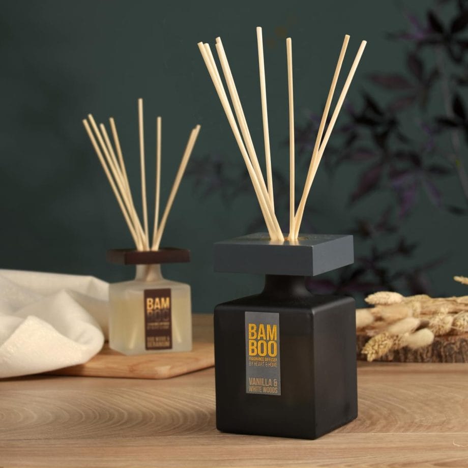 Vanilla & White Woods - Large Bamboo Fragrance Diffuser