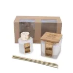 Small Candle & Diffuser - Bamboo Gift Set