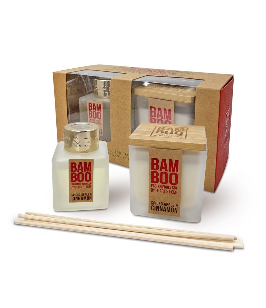 Small Jar & Mini Diffuser - Bamboo Gift Set