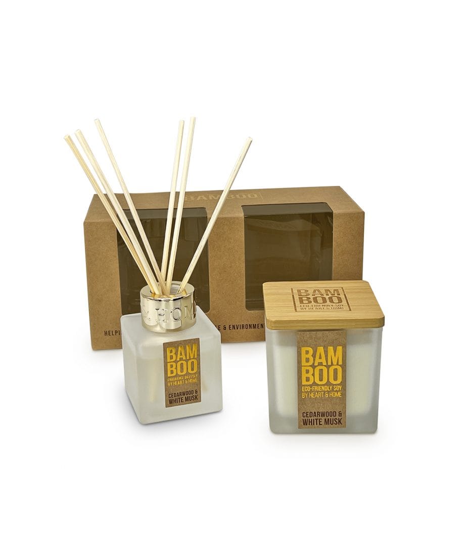 Small Jar & Mini Diffuser - Bamboo Gift Set