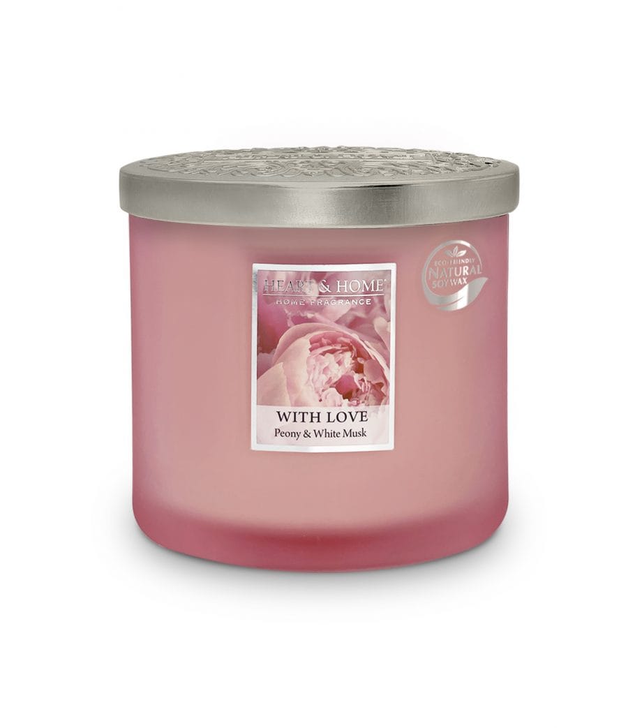 With Love Peony - 2 Wick Ellipse Candle