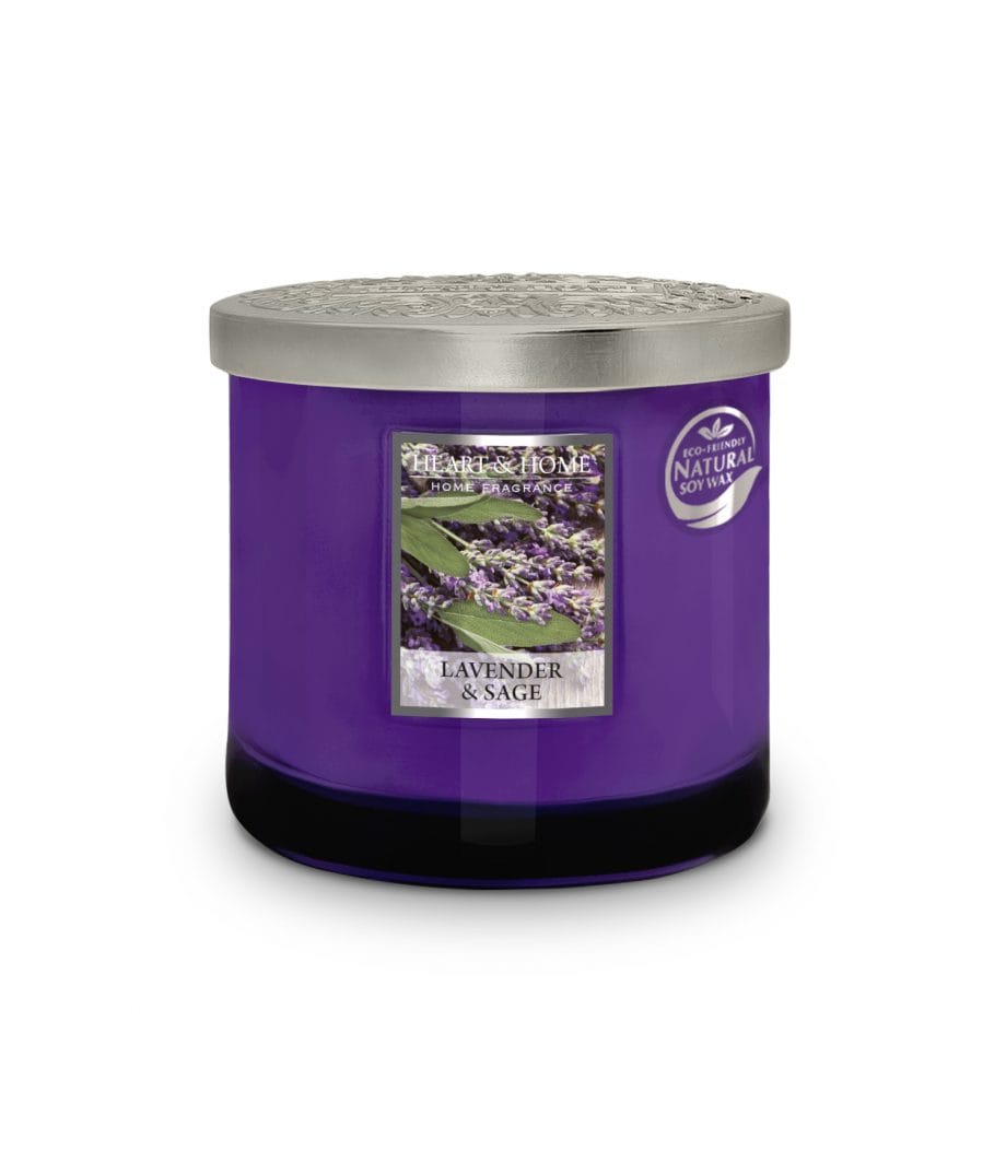 Lavender & Sage - 2 Wick Ellipse Candle