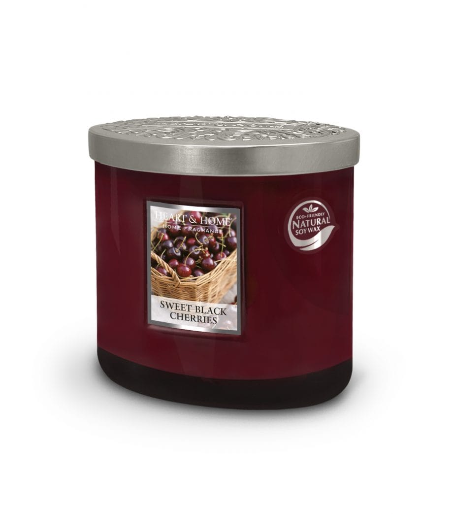 Sweet Black Cherry - 2 Wick Ellipse Candle