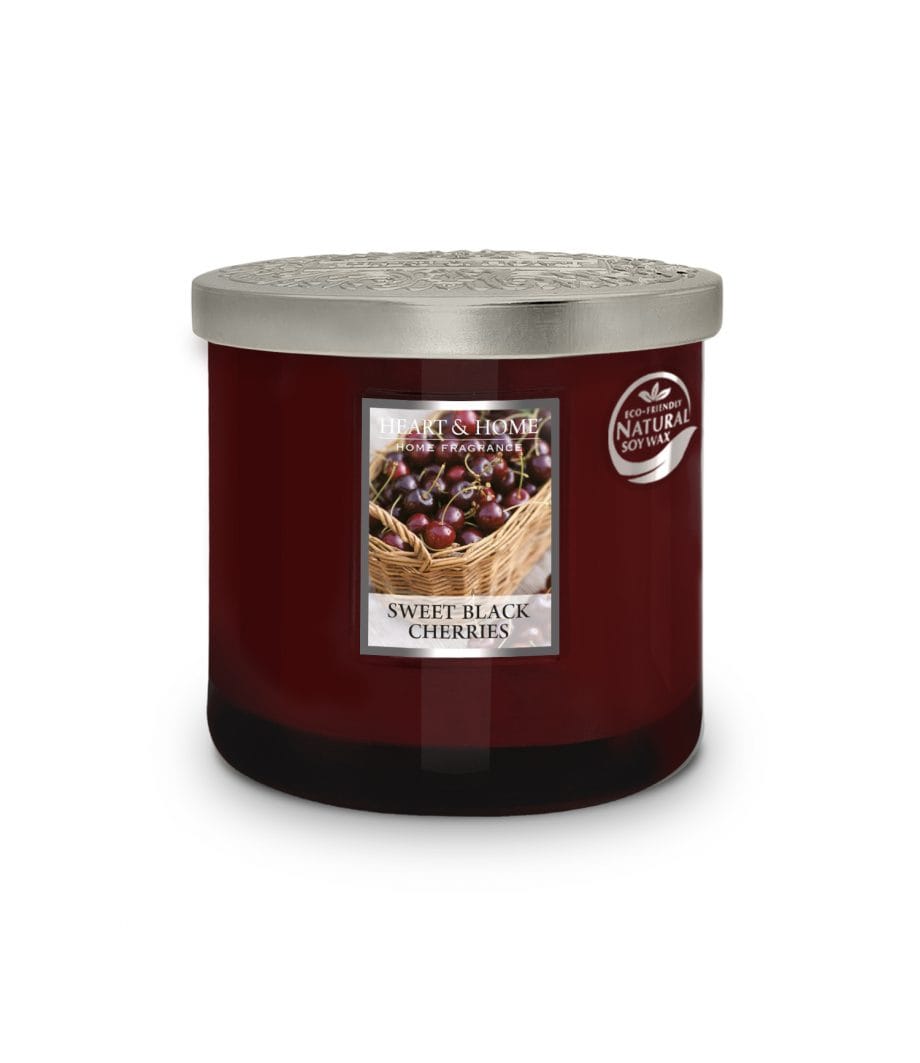 Sweet Black Cherry - 2 Wick Ellipse Candle
