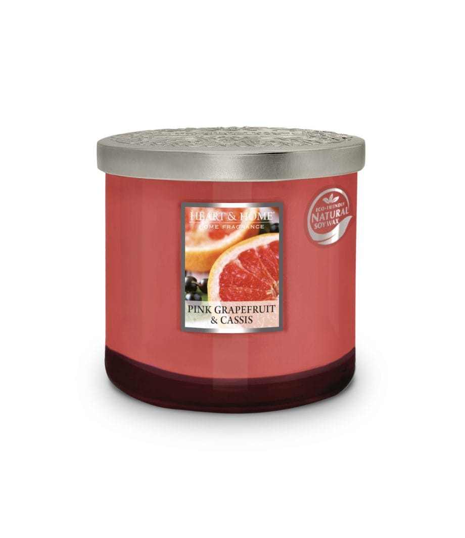Pink Grapefruit & Cassis - 2 Wick Ellipse Candle