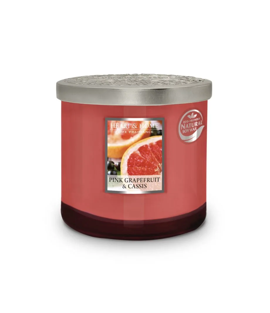 Pink Grapefruit & Cassis - 2 Wick Ellipse Candle