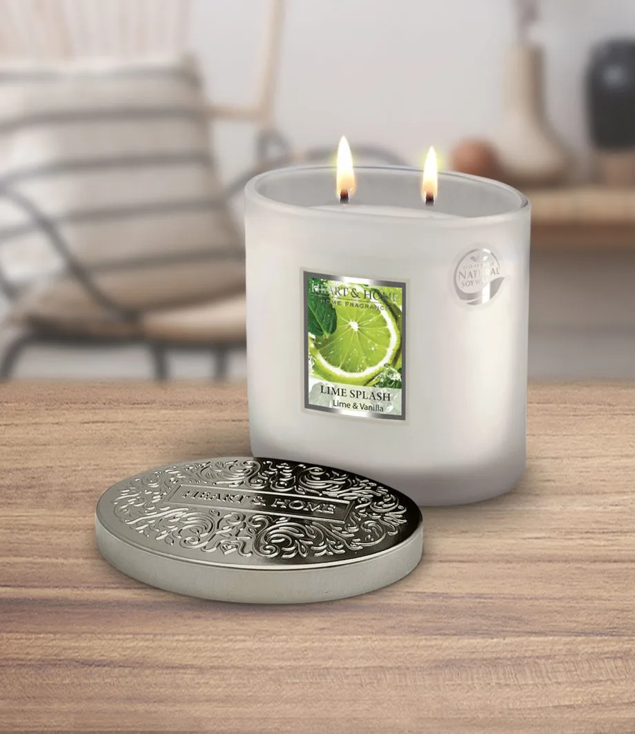 Lime Splash - 2 Wick Ellipse Candle