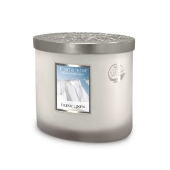 Fresh Linen - 2 Wick Ellipse Candle