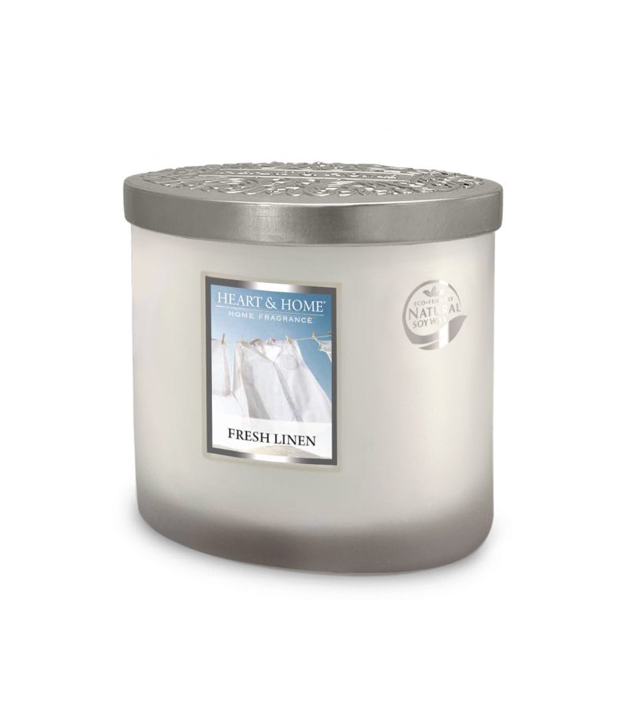 Fresh Linen - 2 Wick Ellipse Candle