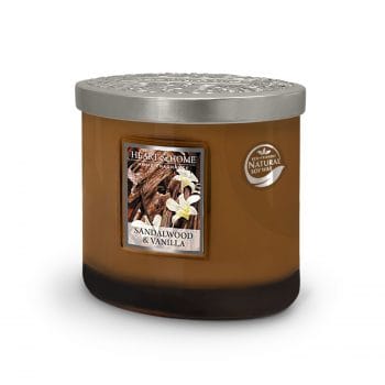 Sandalwood & Vanilla 2 Wick Ellipse Candle