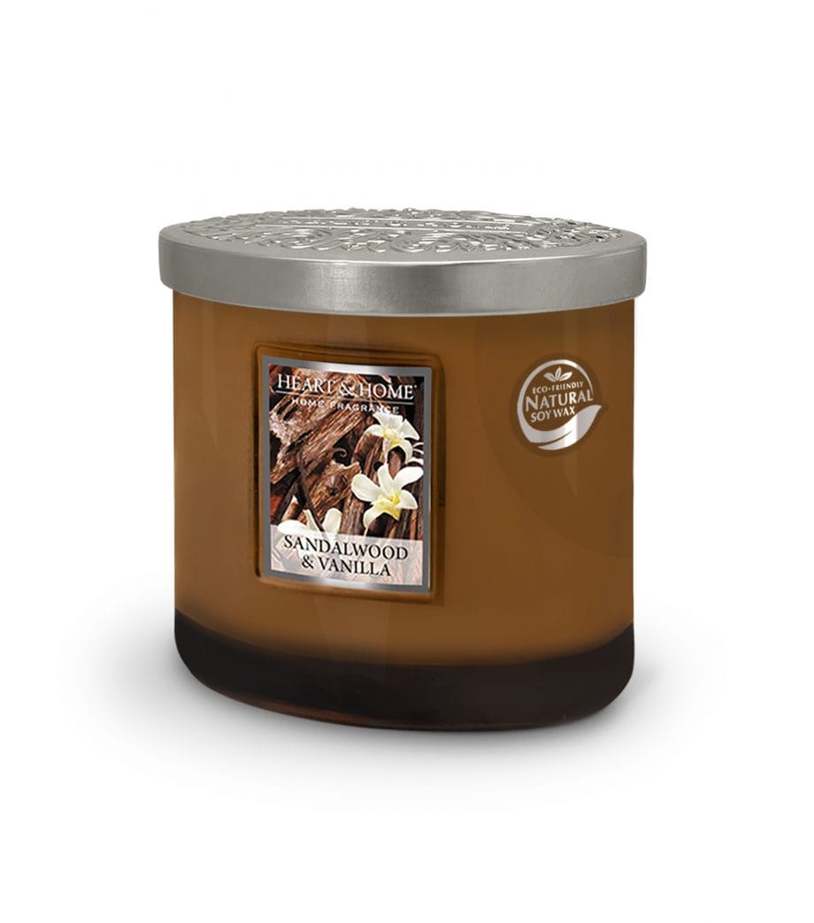 Sandalwood & Vanilla 2 Wick Ellipse Candle