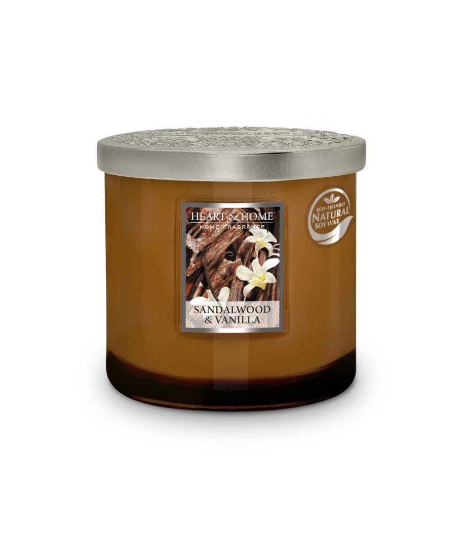 Sandalwood & Vanilla 2 Wick Ellipse Candle