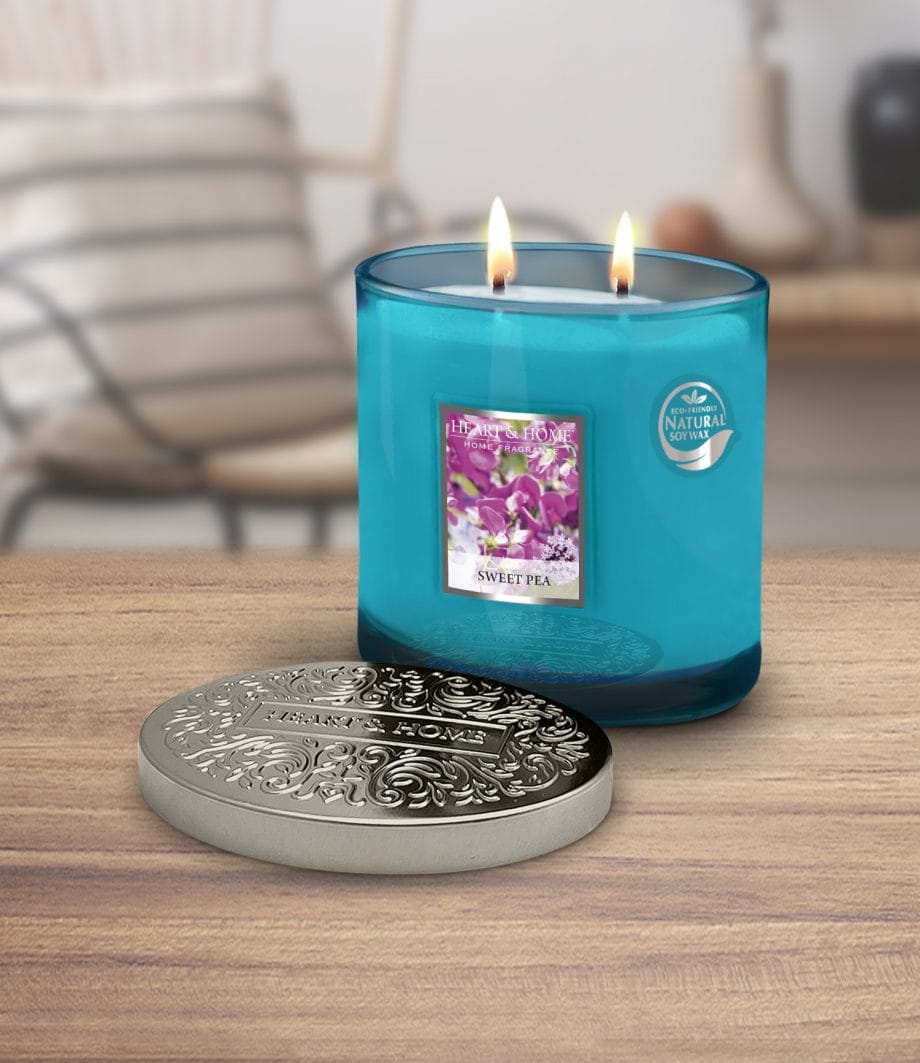 Sweet Pea - 2 Wick Ellipse Candle