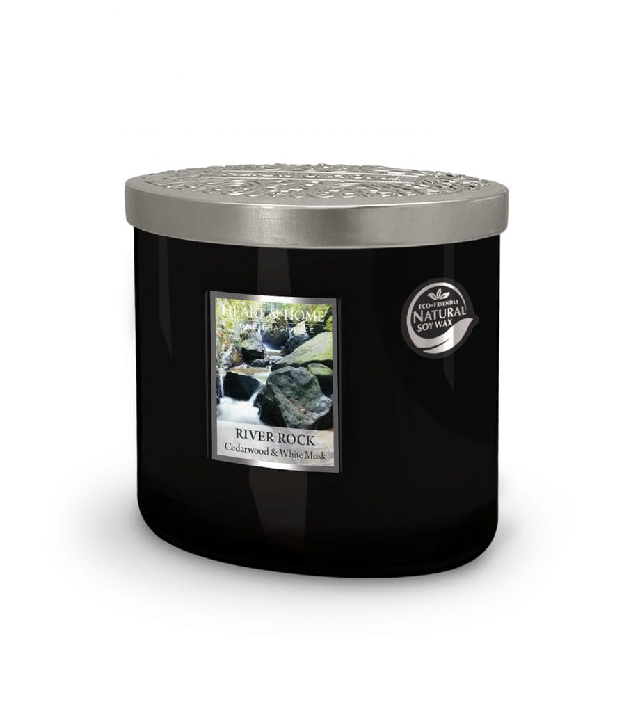 River Rock - 2 Wick Ellipse Candle