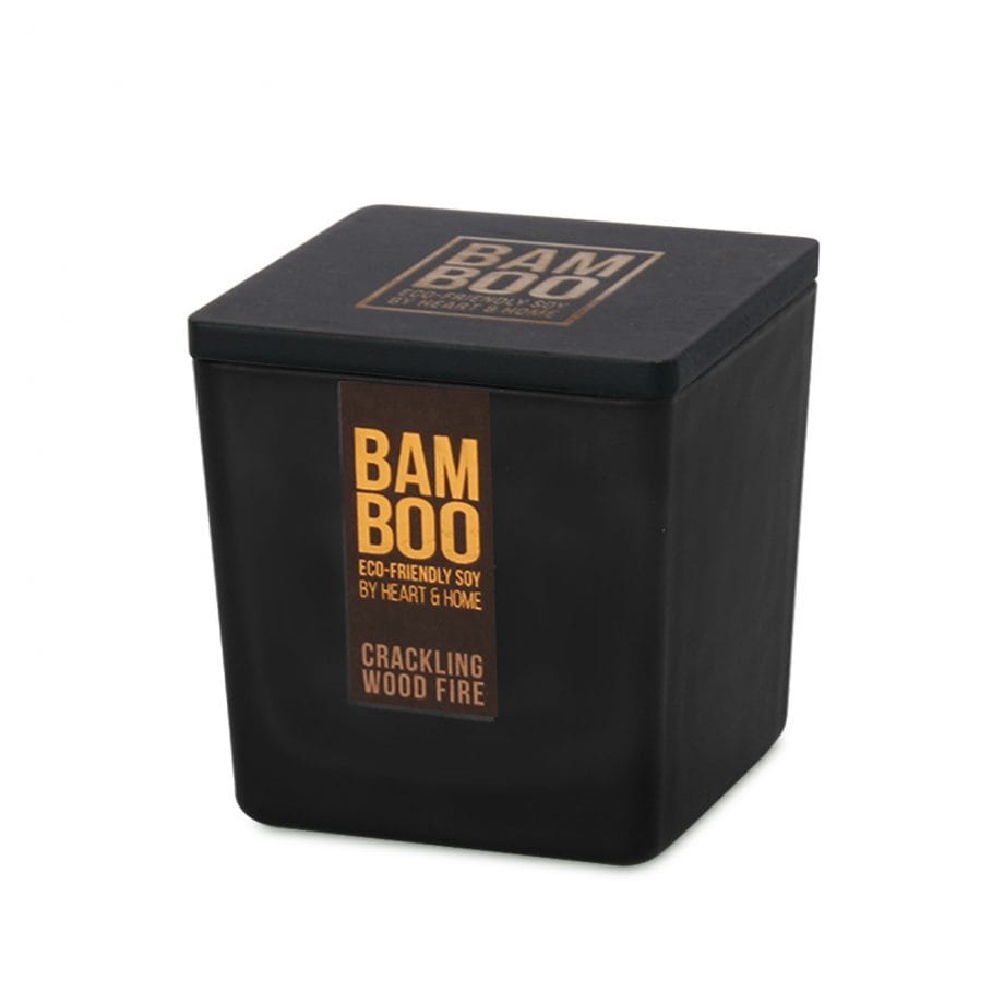 Crackling Wood Fire - Bamboo Large Jar Candle