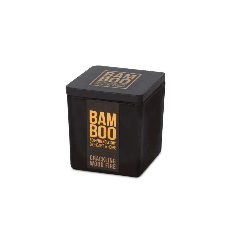 Crackling Wood Fire - Bamboo Small Jar Candle