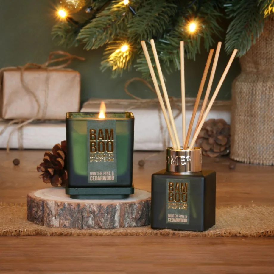 Small Candle & Diffuser - Bamboo Gift Set