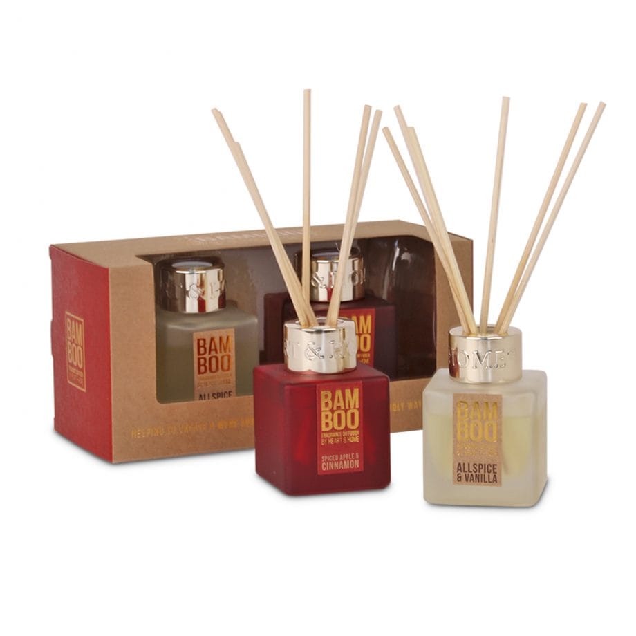 2 x Mini Diffuser - Bamboo Gift Set
