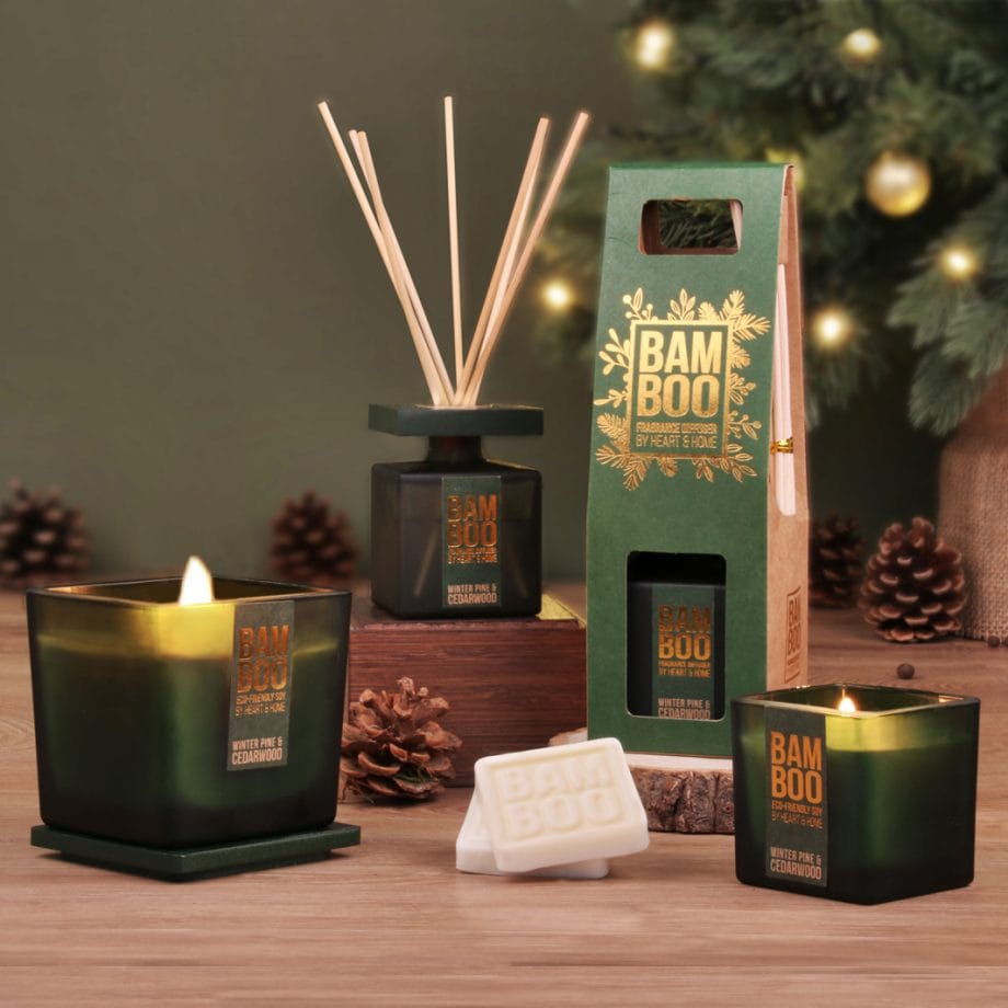 Winter Pine & Cedarwood - Bamboo Small Jar Candle
