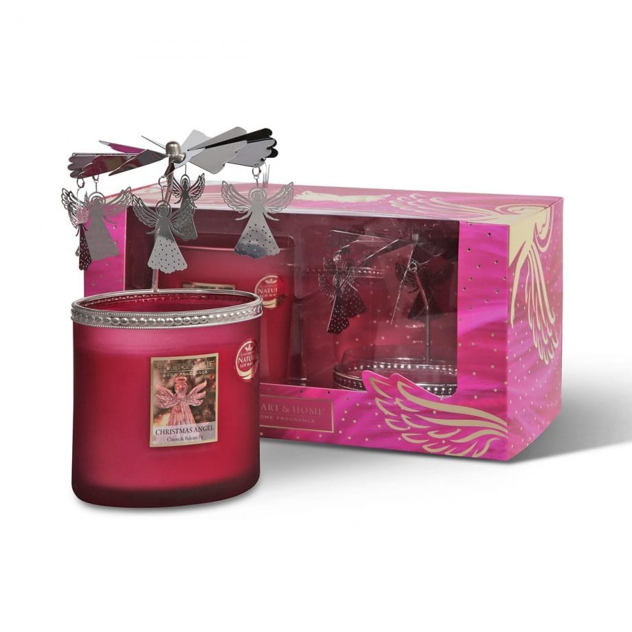 Twin Wick Candle & Carousel - Gift Set