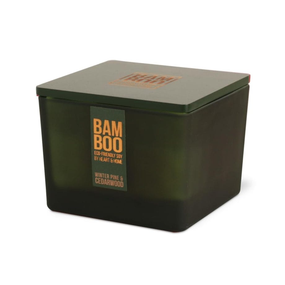Winter Pine & Cedarwood - Bamboo Centrepiece Candle