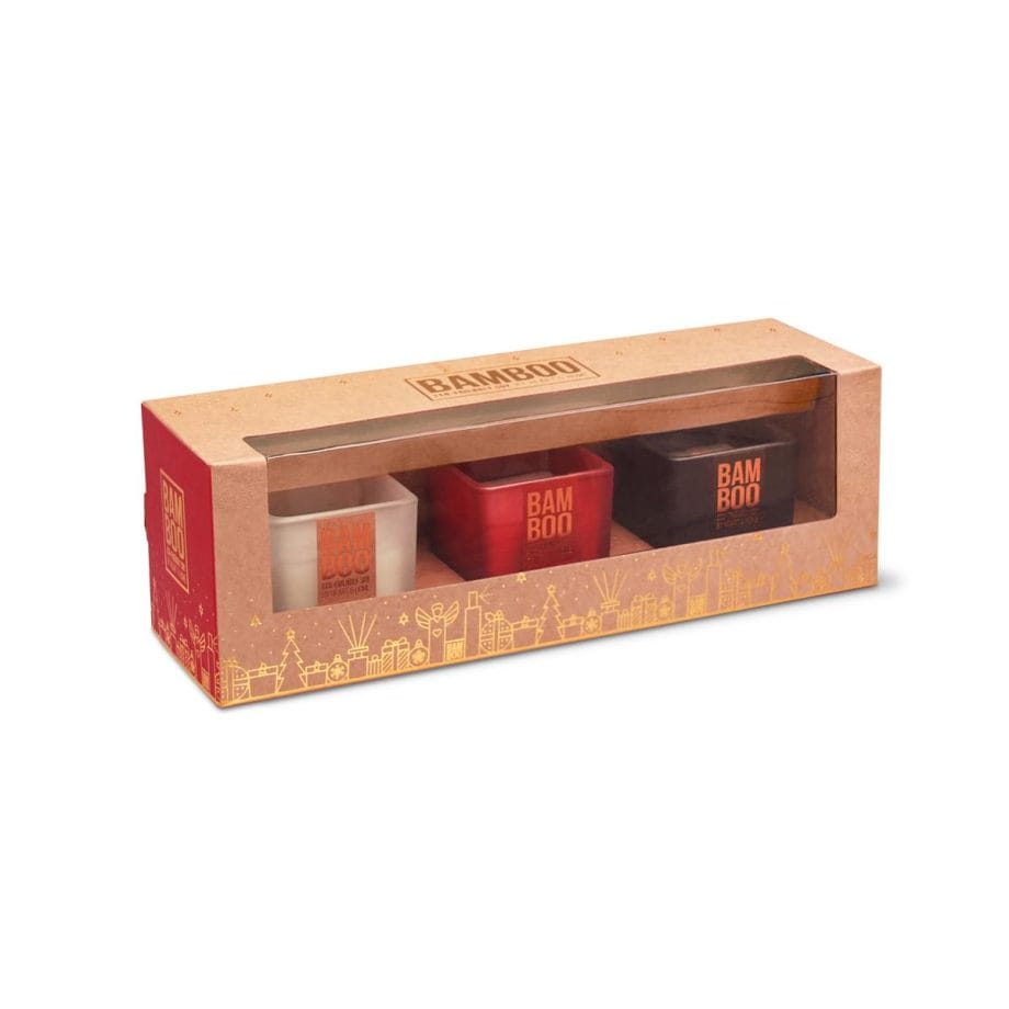 Mini Candle - Bamboo Gift Set