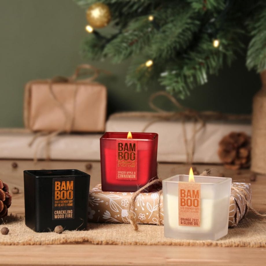 Mini Candle - Bamboo Gift Set