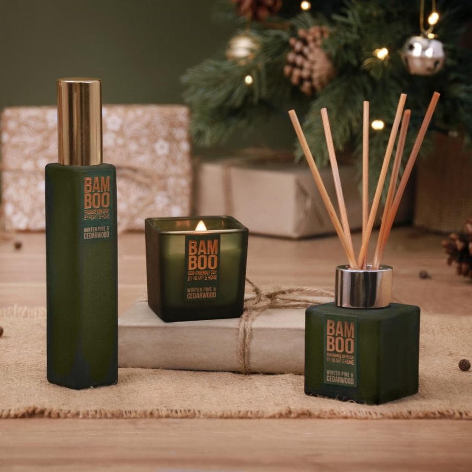 Winter Pine & Cedarwood - Bamboo Gift Set
