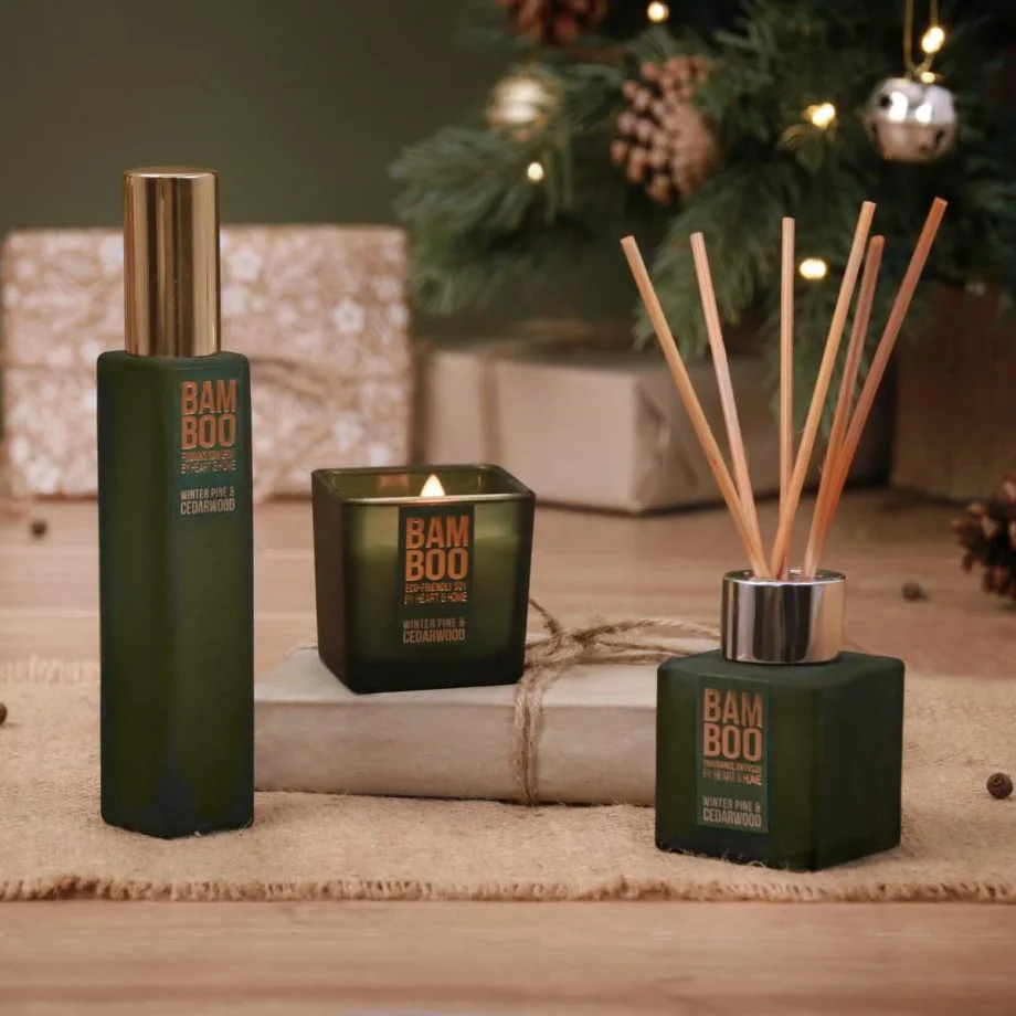Winter Pine & Cedarwood - Bamboo Gift Set