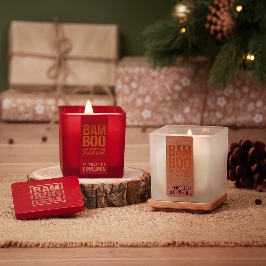 Small Candle - Bamboo Gift Set