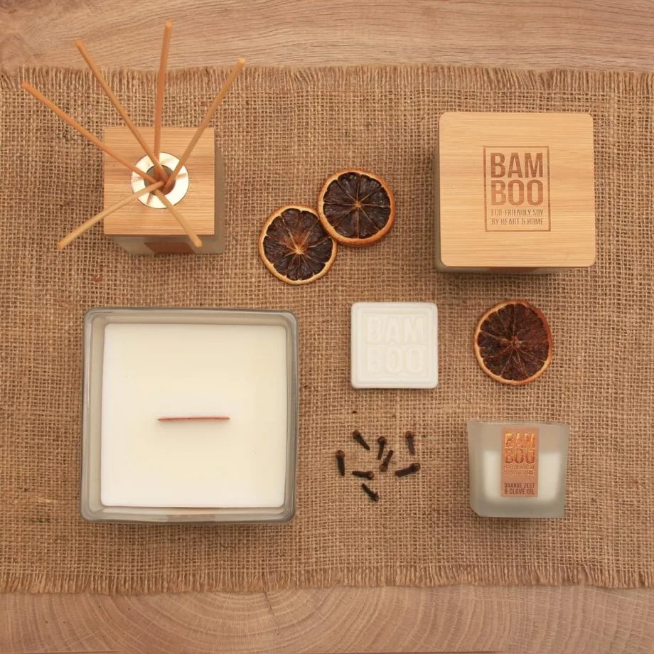 Orange Zest & Clove Oil - Bamboo Wax Melt