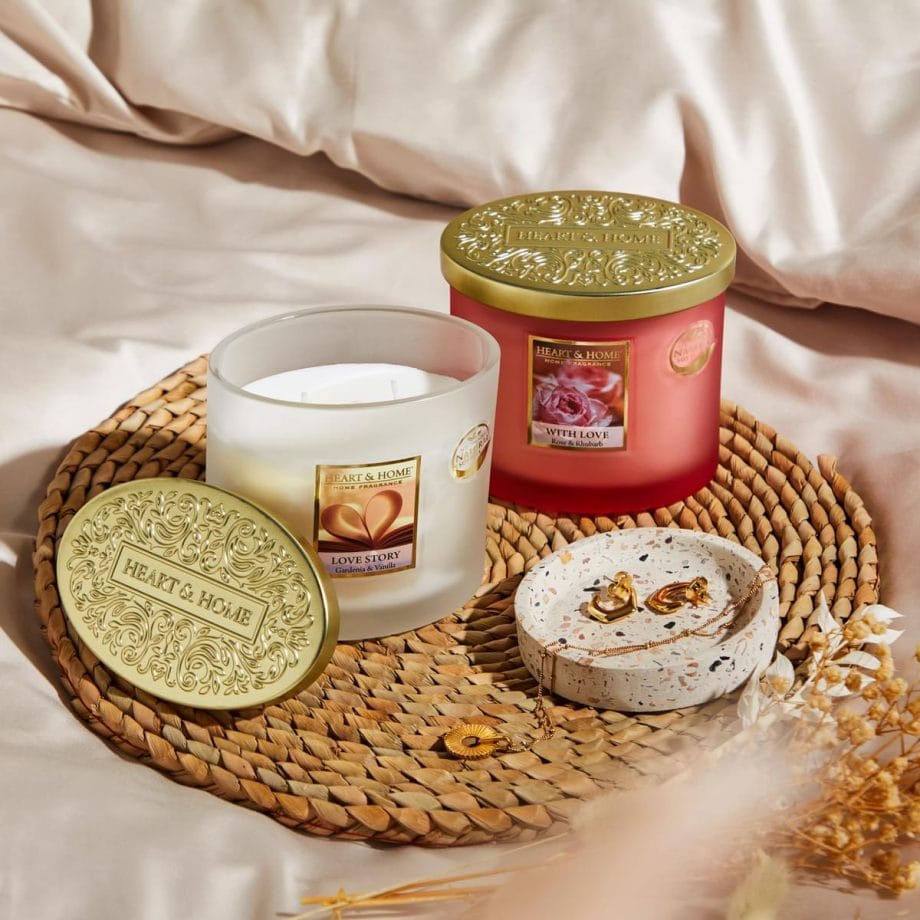 With Love - 2 Wick Ellipse Candle