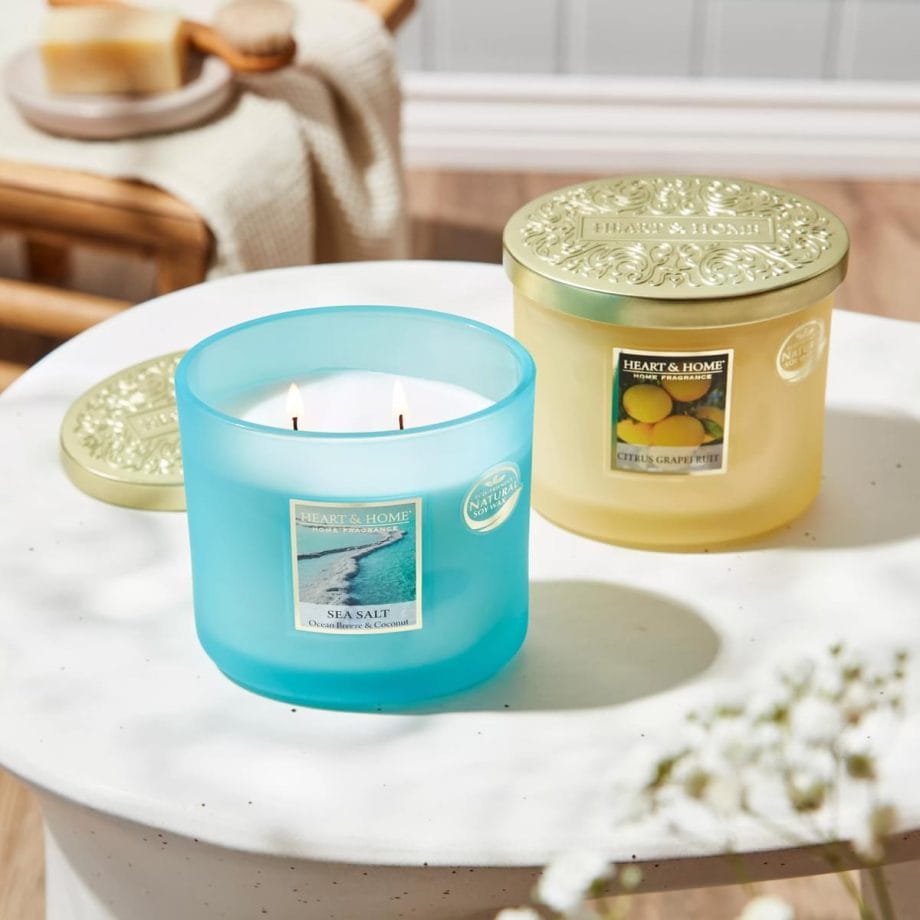 Sea Salt - 2 Wick Ellipse Candle