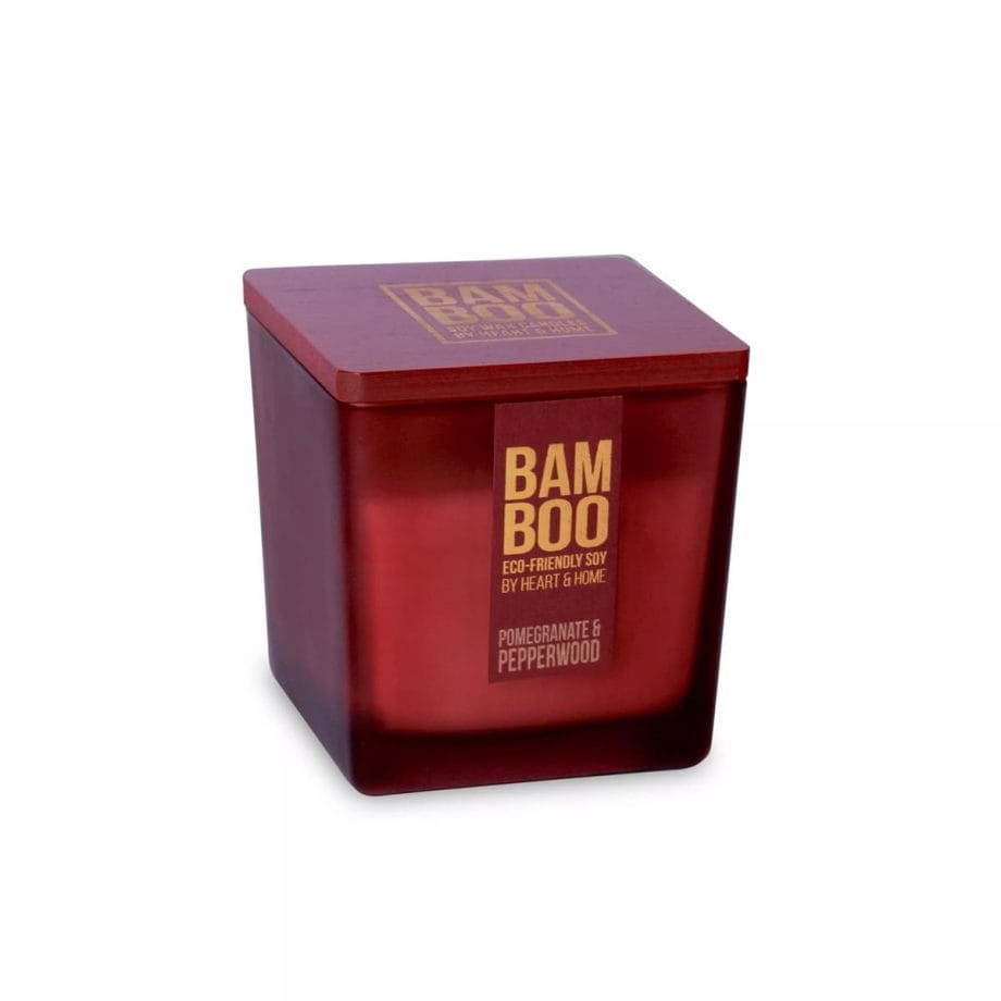 Pomegranate & Pepperwood - Bamboo Large Jar Candle
