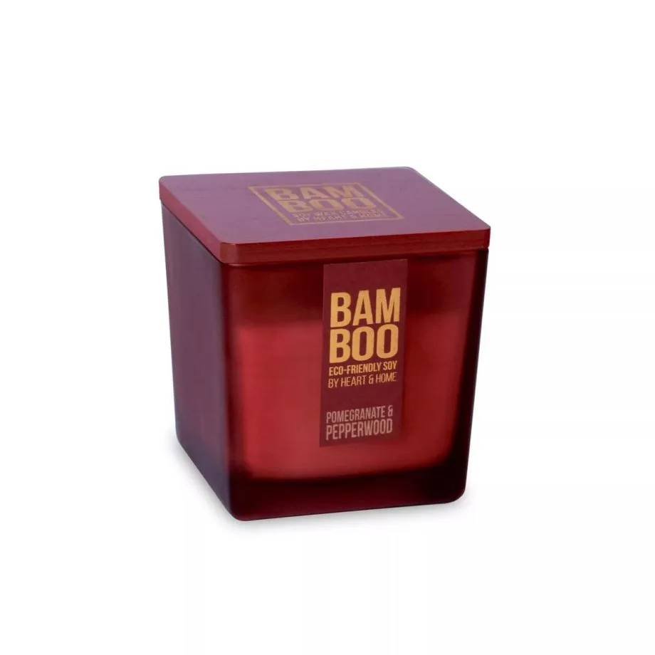 Pomegranate & Pepperwood - Bamboo Large Jar Candle