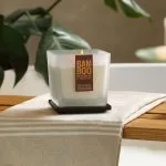 White Blossom & Sandalwood - Bamboo Large Jar Candle