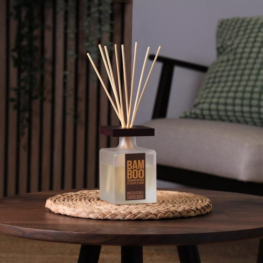 White Blossom & Sandalwood - Bamboo Fragrance Diffuser