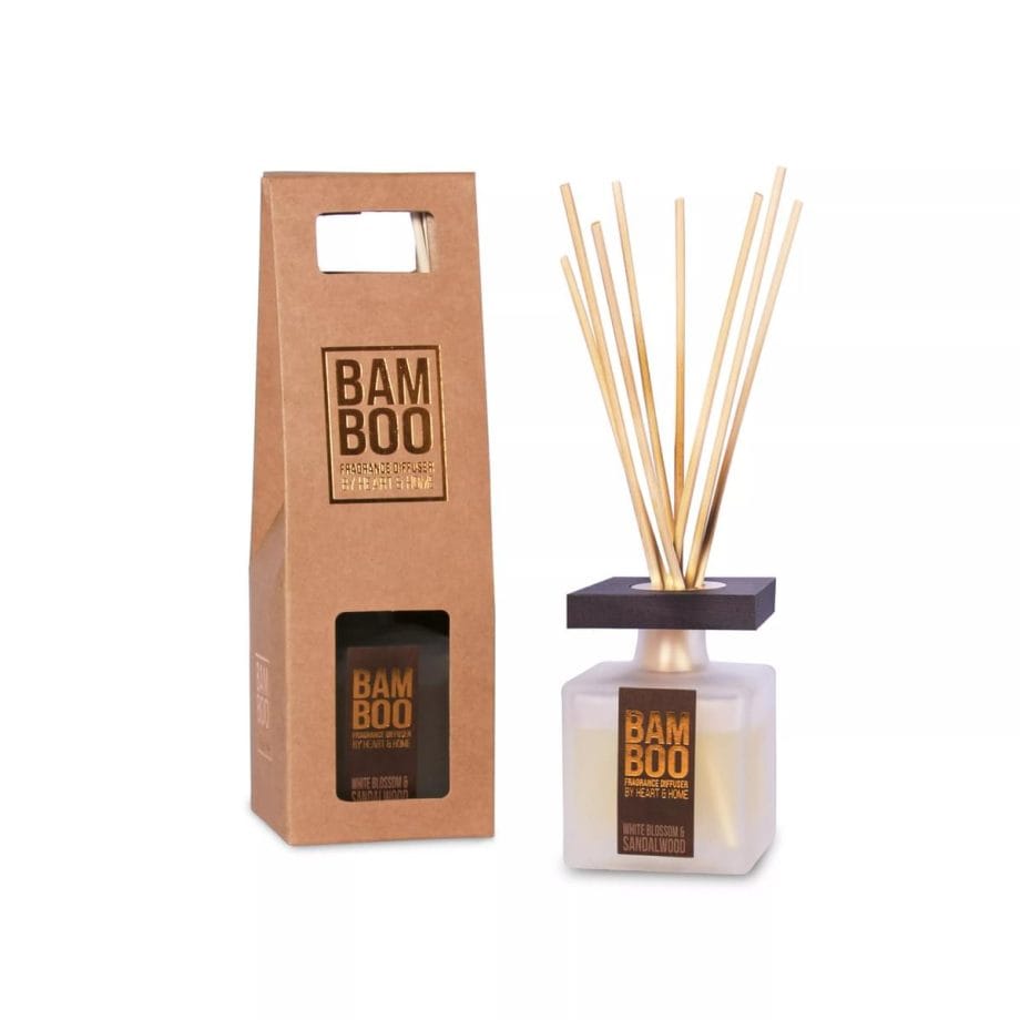 White Blossom & Sandalwood - Bamboo Fragrance Diffuser