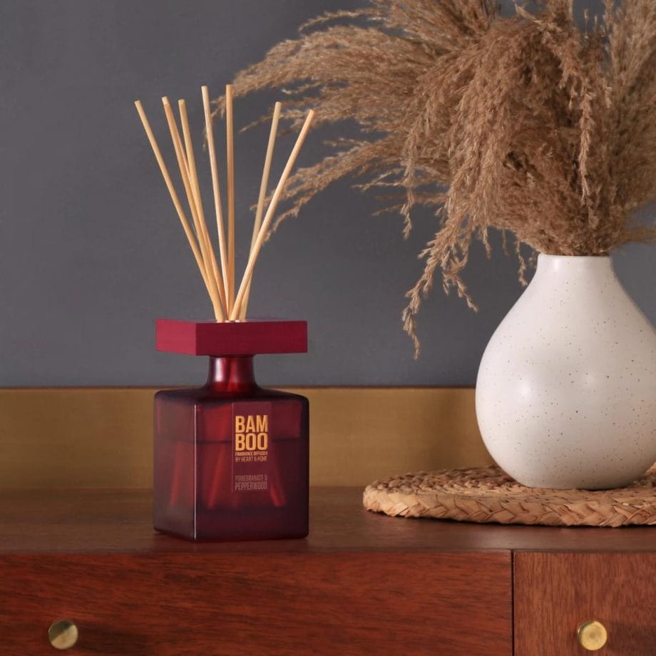 Pomegranate & Pepperwood - Large Bamboo Fragrance Diffuser