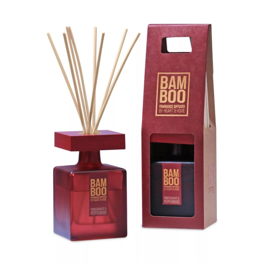 Pomegranate & Pepperwood - Large Bamboo Fragrance Diffuser